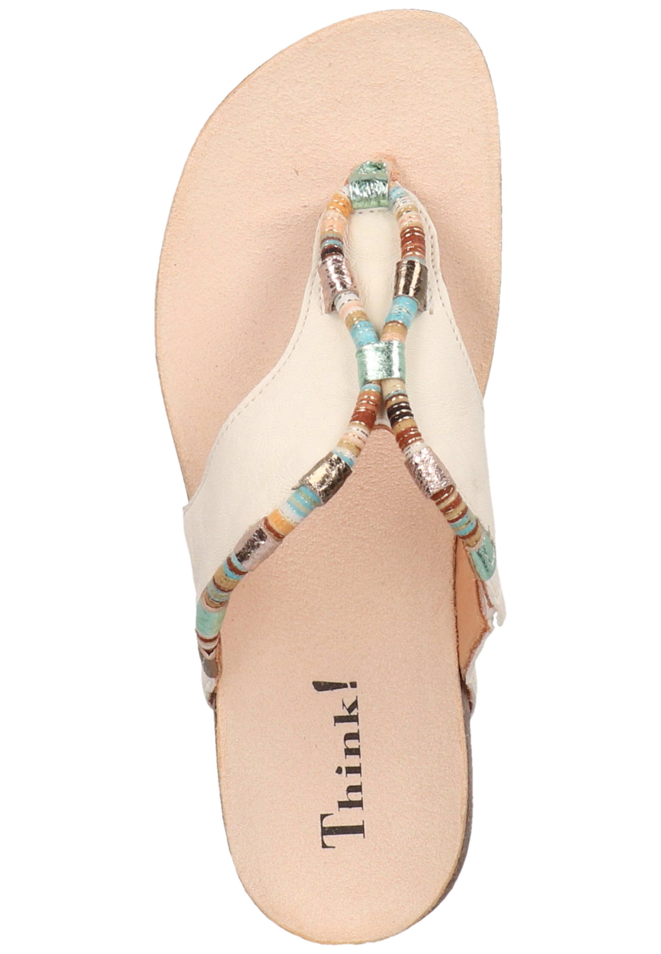 THINK! T-Bar Sandals 'Julia' in Beige