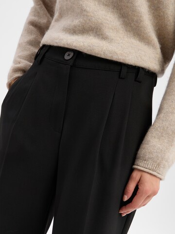 Wide Leg Pantalon à pince Marie Lund en noir