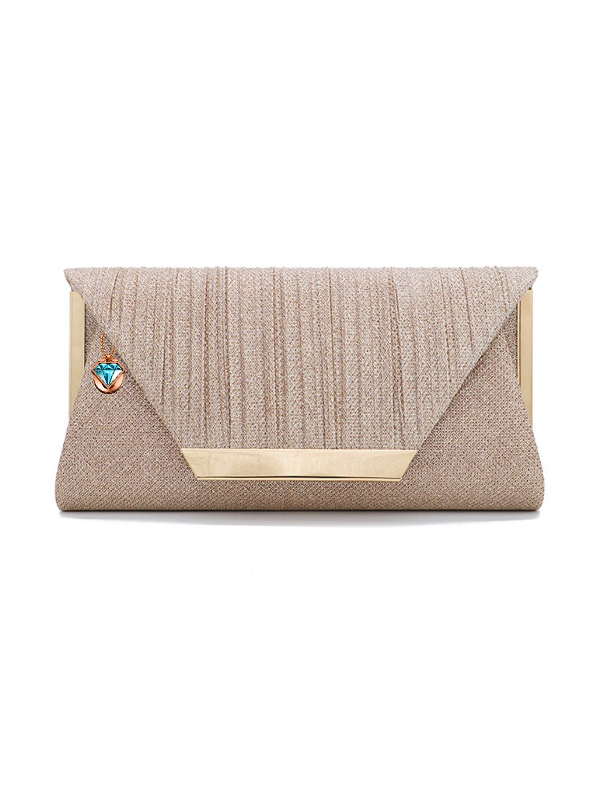 Elegon Clutch 'Model Jordan' in Gold: front