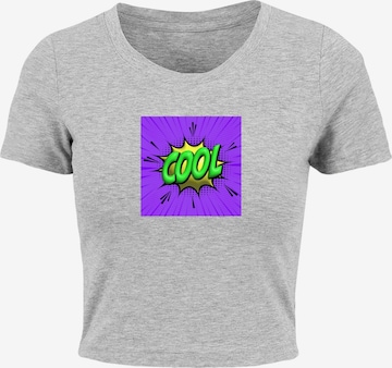 Merchcode T-Shirt 'Cool Comic' in Grau: predná strana