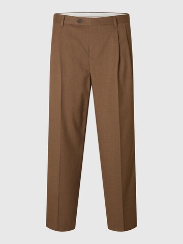 SELECTED Regular Pantalon in Bruin