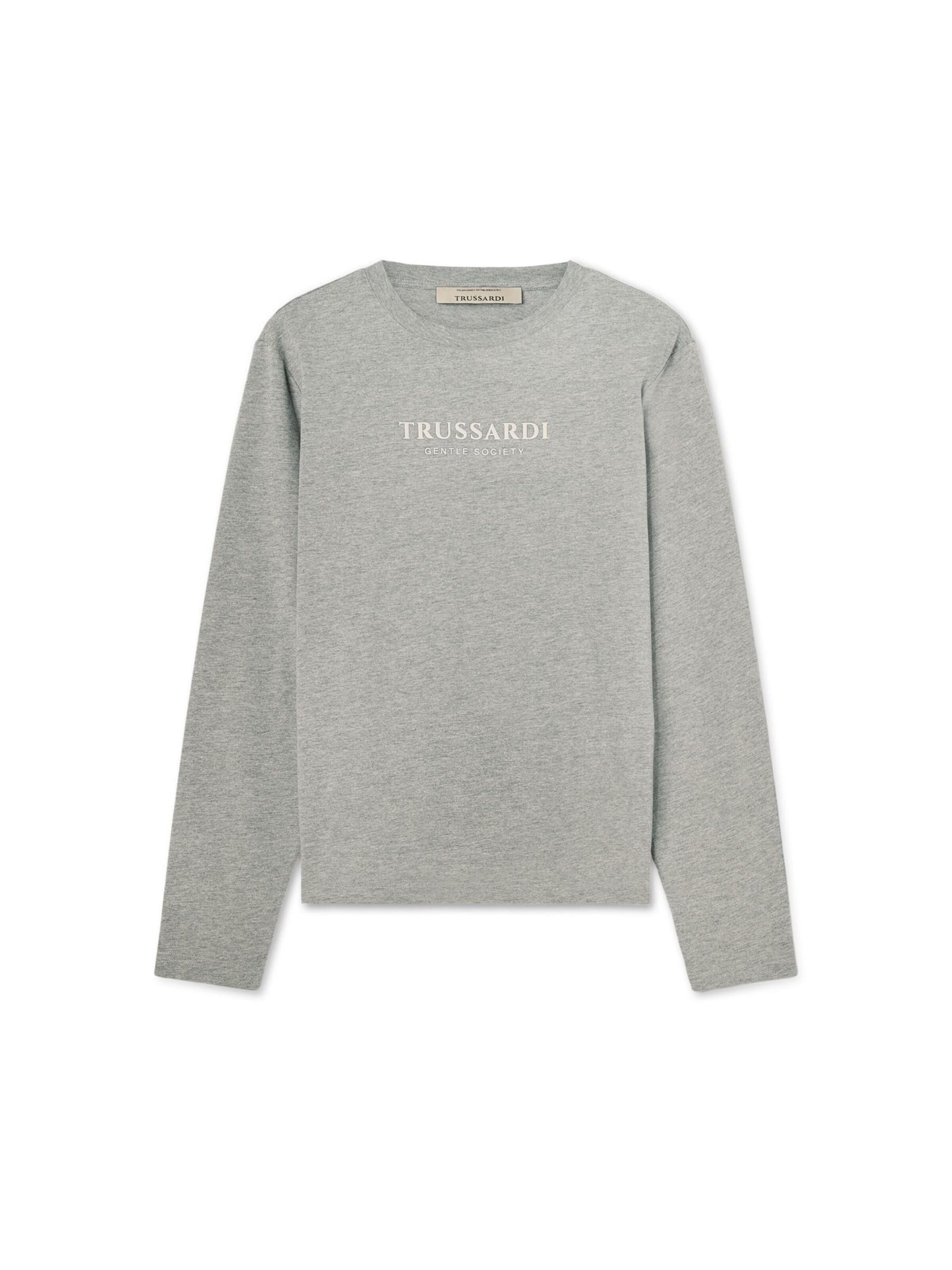 Trussardi Shirt in Grijs: voorkant