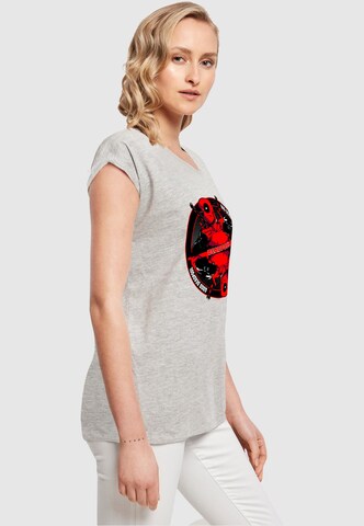 ABSOLUTE CULT Shirt 'Deadpool - Good Bad' in Grey