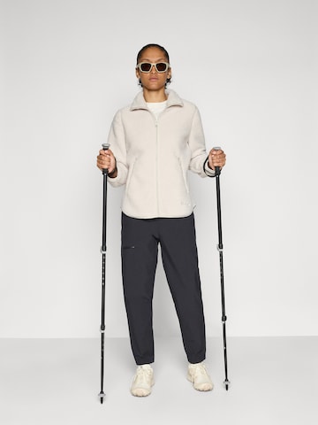 JACK WOLFSKIN Funkcionalna jopa iz flisa | bež barva