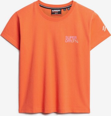 Superdry Performance Shirt in Orange: front