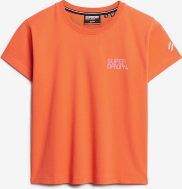 Superdry Functioneel shirt in Oranje: voorkant