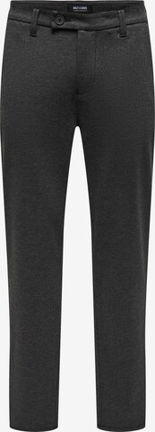 Regular Pantalon chino 'MARK CAY' Only & Sons en gris : devant