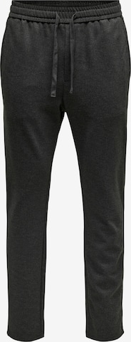 Only & Sons Regular Pants 'Linus' in Black: front