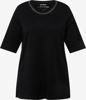 T-shirt Ulla Popken en noir : devant