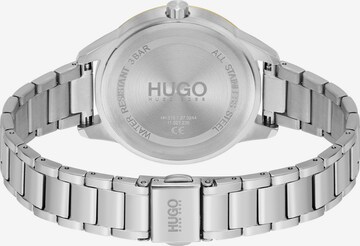 Montre à affichage analogique '#Friend' HUGO Red en argent