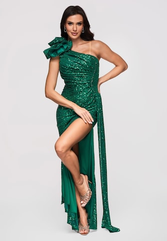 Robe de soirée Ombre en vert
