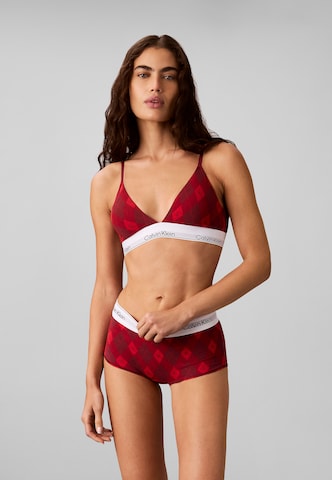 Calvin Klein Underwear Triangle Bra in Red