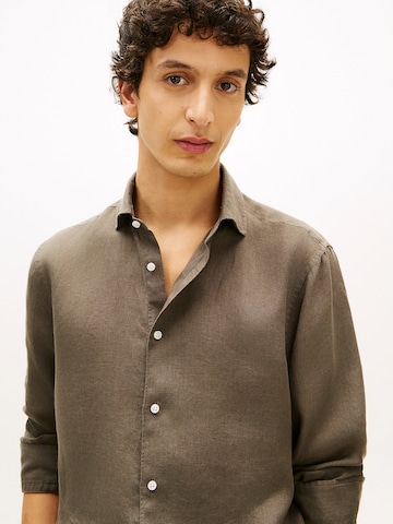 TOMMY HILFIGER Slim fit Zakelijk overhemd 'New York' in Groen