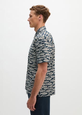 Marc O'Polo Regular fit Overhemd in Blauw