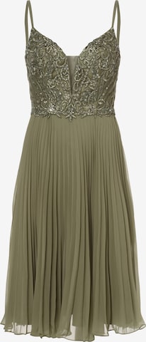 Unique Cocktail Dress in Green: front