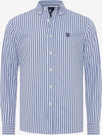 Jimmy Sanders Slim fit Button Up Shirt in Blue: front