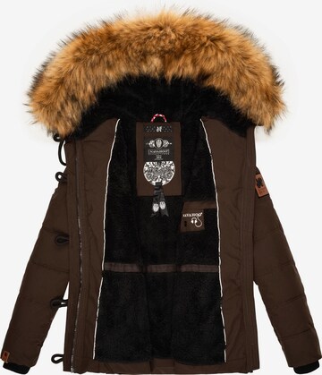 NAVAHOO Winter Jacket 'Zoja' in Brown