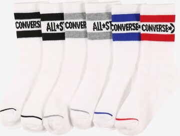 CONVERSE Sokken 'WORDMARK' in Wit: voorkant