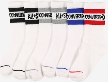CONVERSE Socken 'WORDMARK' in Weiß: front
