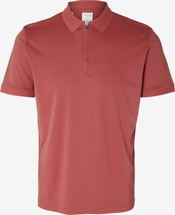 SELECTED HOMME - Camiseta 'Fave' en rojo: frente