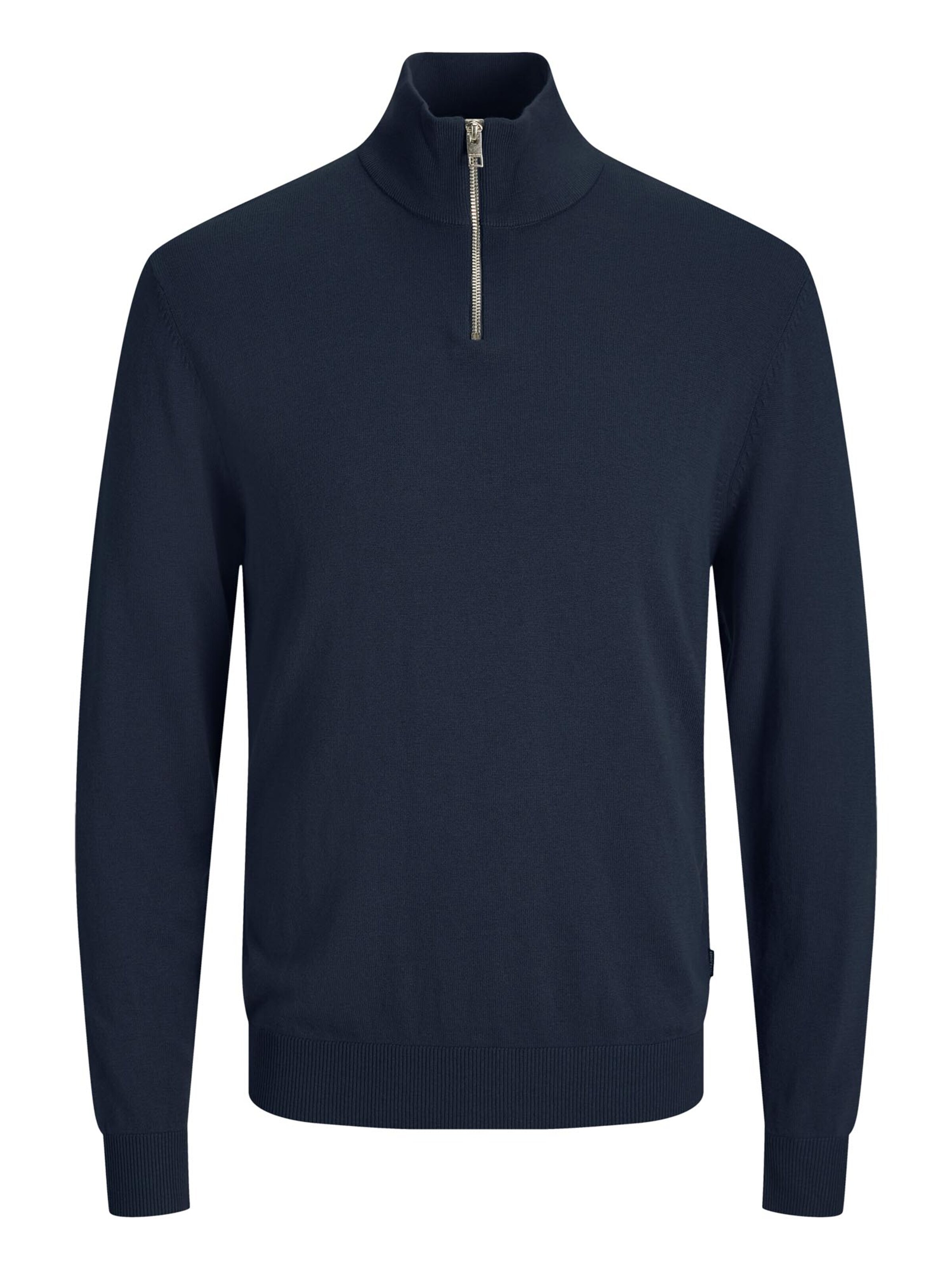 JACK & JONES Pullover 'Emil Knit'‌‌‌ in Blau: Vorderseite
