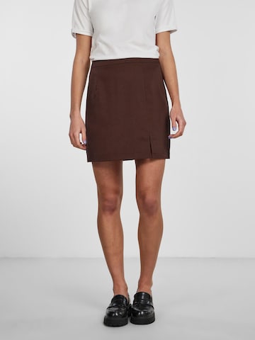 PIECES Skirt 'THELMA' in Brown