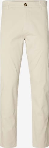 SELECTED Regular Pants in White: front