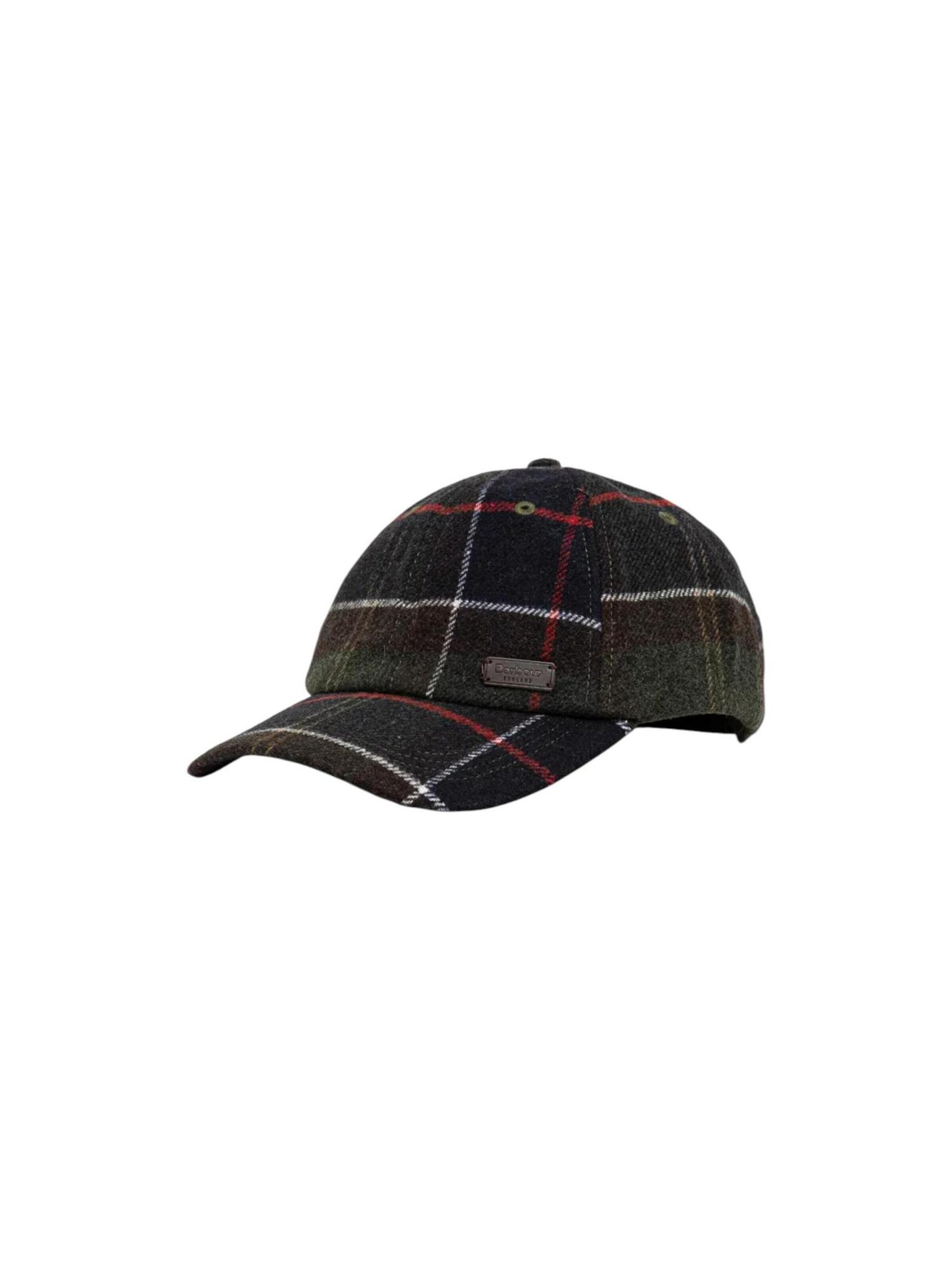 Berretto 'GALINGALE TARTAN SPORTS CAP MHA0553' di Barbour in verde: frontale