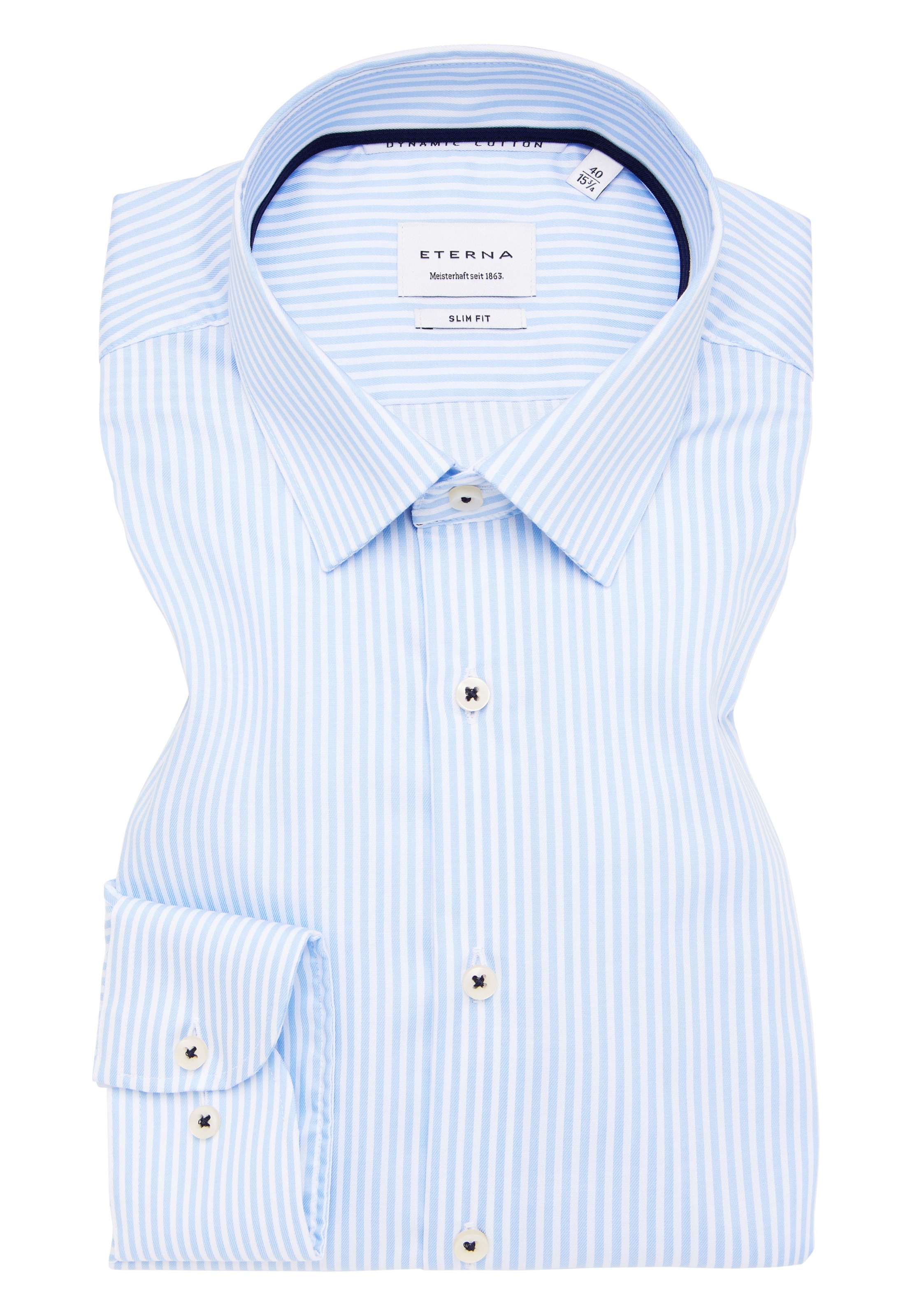 ETERNA Slim fit Zakelijk overhemd in Blauw