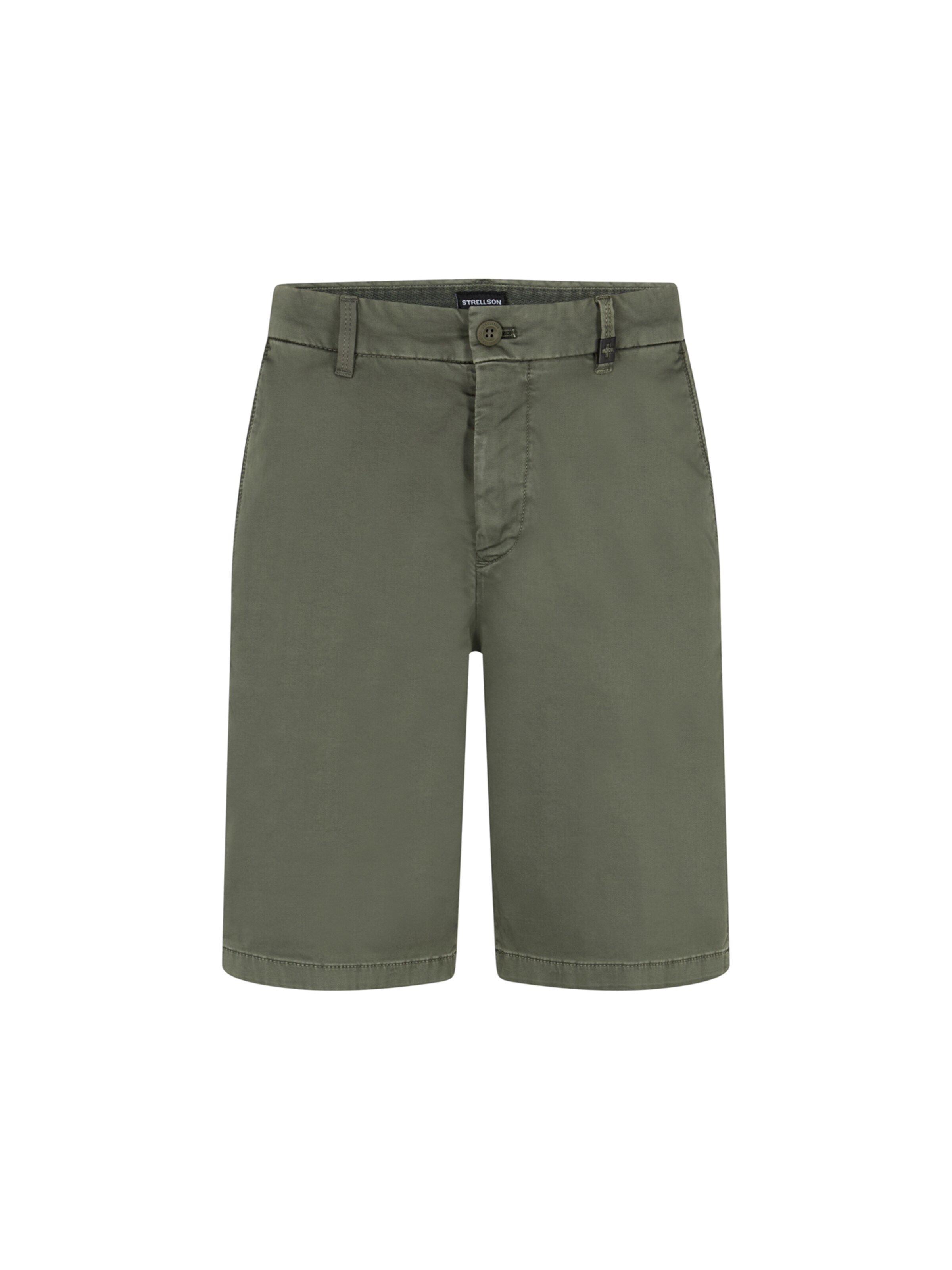 Coupe slim Pantalon à plis 'Crush' STRELLSON en vert : devant