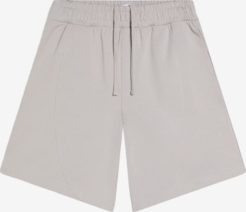 BershkaHlače - siva boja: prednji dio