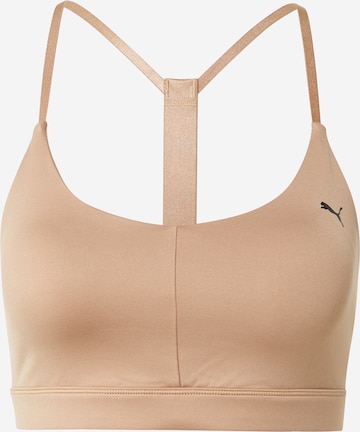 PUMA Bustier Sport bh in Beige: voorkant