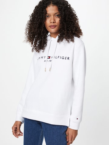 TOMMY HILFIGER Mikina – bílá: přední strana