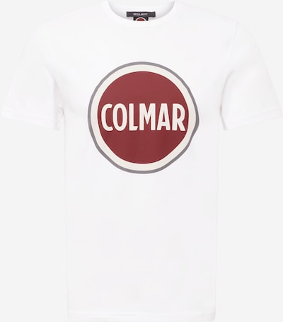 Colmar Koszulka w kolorze szary / ciemnoczerwony / białym, Podgląd produktu