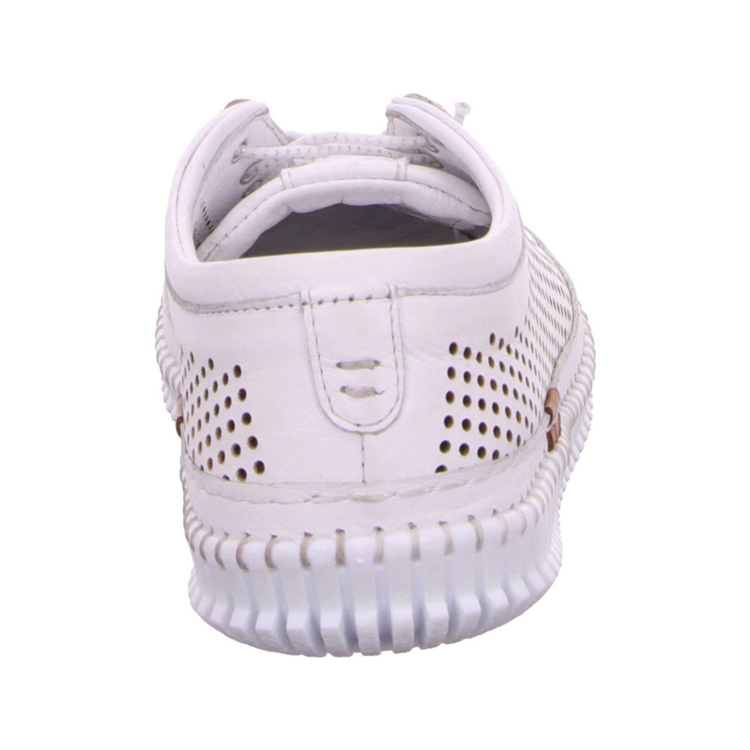 Esgano Schnürschuh mit Lochmuster in Weiß
