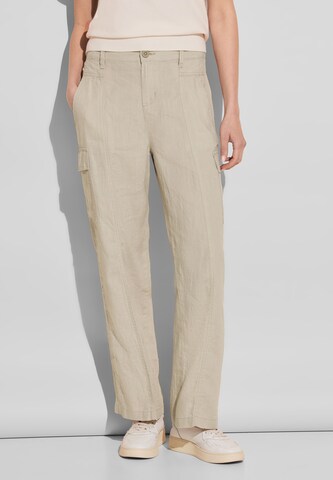 STREET ONE Regular Cargo Pants in Beige: front