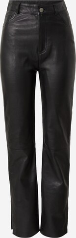 Kendall for ABOUT YOU Boot cut Pants 'Dita' in Black: front