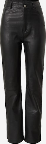 Kendall for ABOUT YOU Boot cut Pants 'Dita' in Black: front