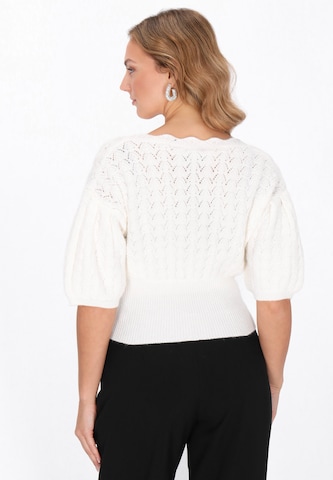 faina - Casaco de malha em branco