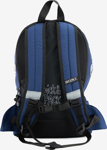 Pick & Pack Backpack 'Shark Shape' in Blue