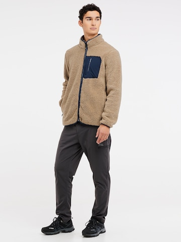 PROTEST Fleece jas 'PRTTAVE' in Bruin