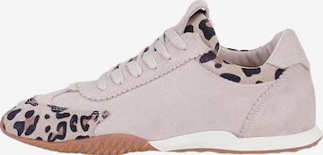 Desa - Zapatillas deportivas bajas 'DESA Damen-Sneaker aus Wildleder mit Leopardenmuster' en beige: frente