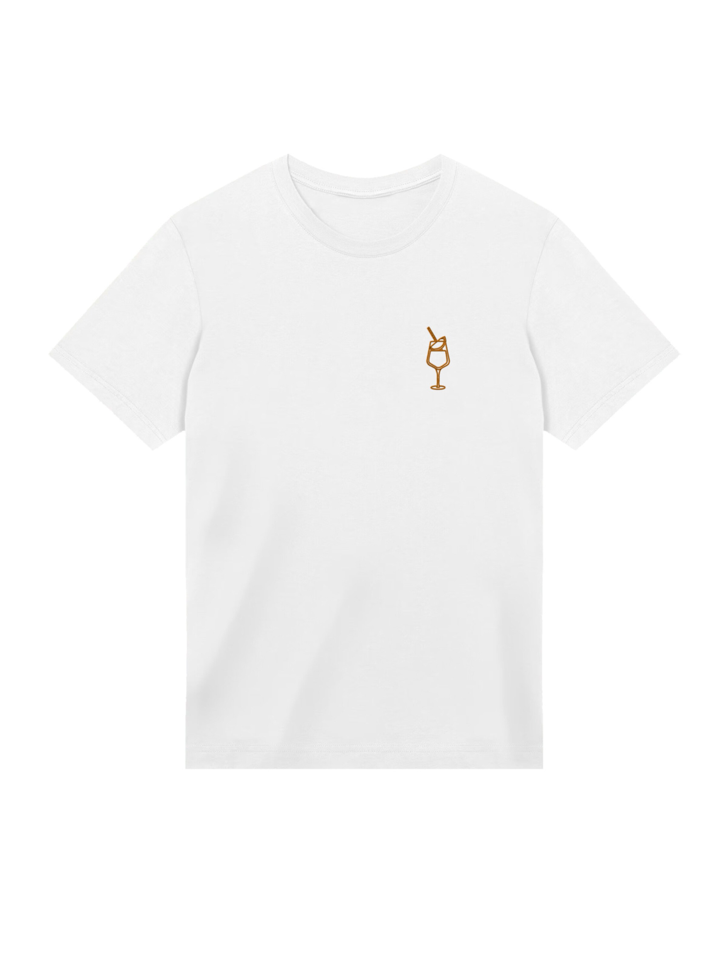 T-Shirt 'Orange Spritz' F4NT4STIC en blanc : devant