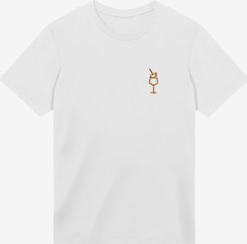 T-Shirt 'Orange Spritz' F4NT4STIC en blanc : devant