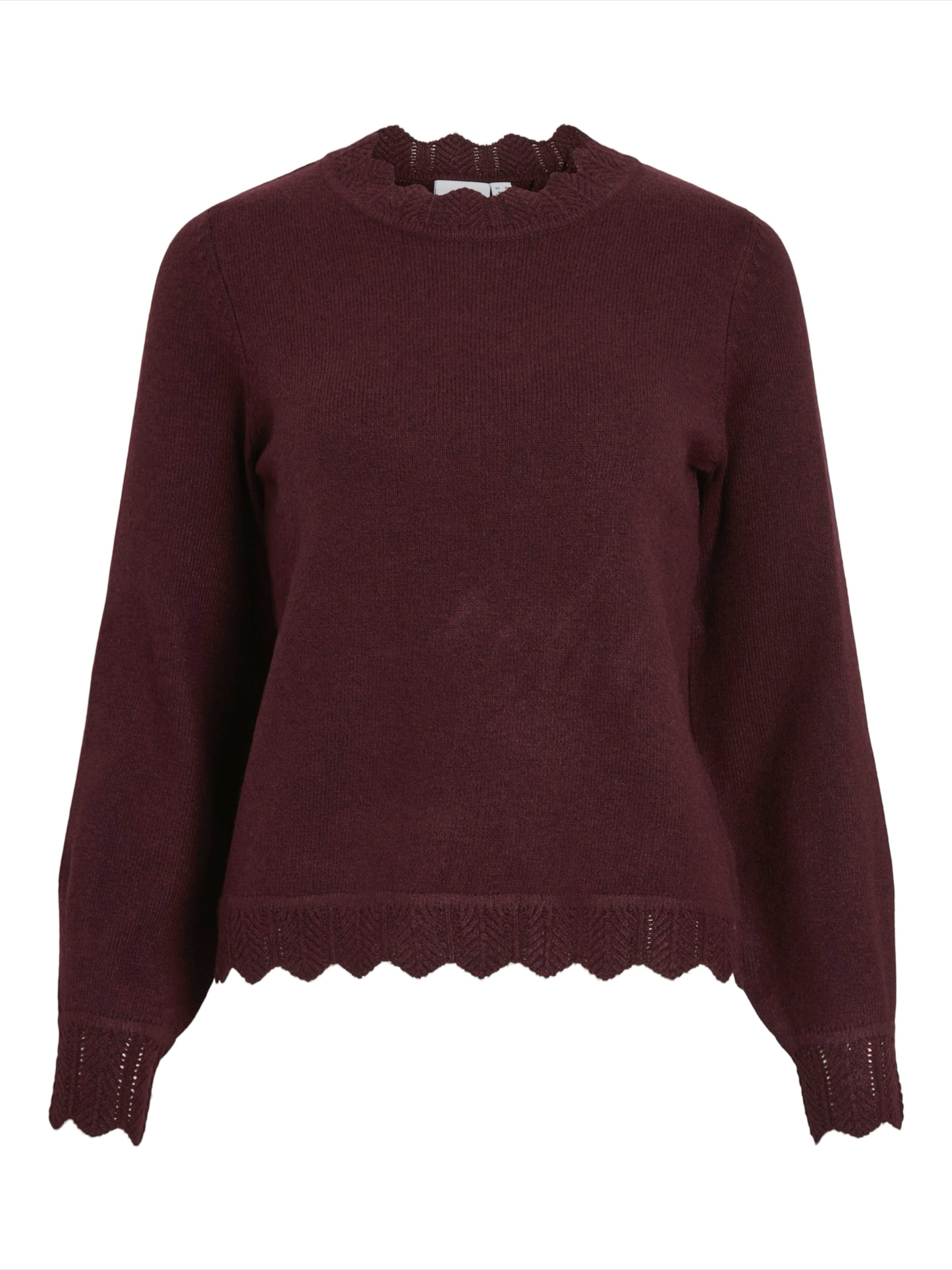 VILA Πουλόβερ 'VINIKOLINA' σε λιλά: μπροστά