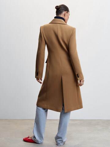 MANGO Between-Seasons Coat in Brown