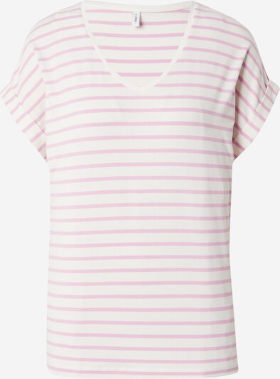 ONLY Shirts 'MOSTER' i lys pink / hvid, Produktvisning