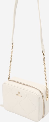 FURLA - Mala de ombro 'CAMELIA' em branco: frente