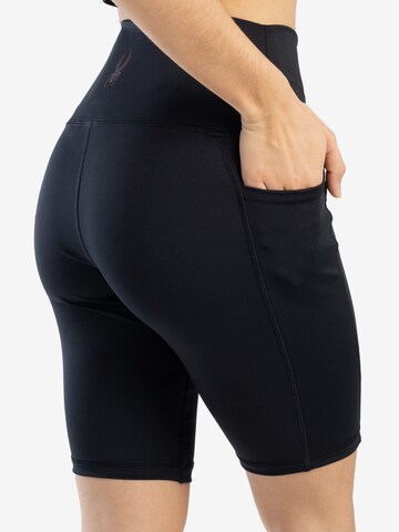 Skinny Pantaloni sportivi di Spyder in nero