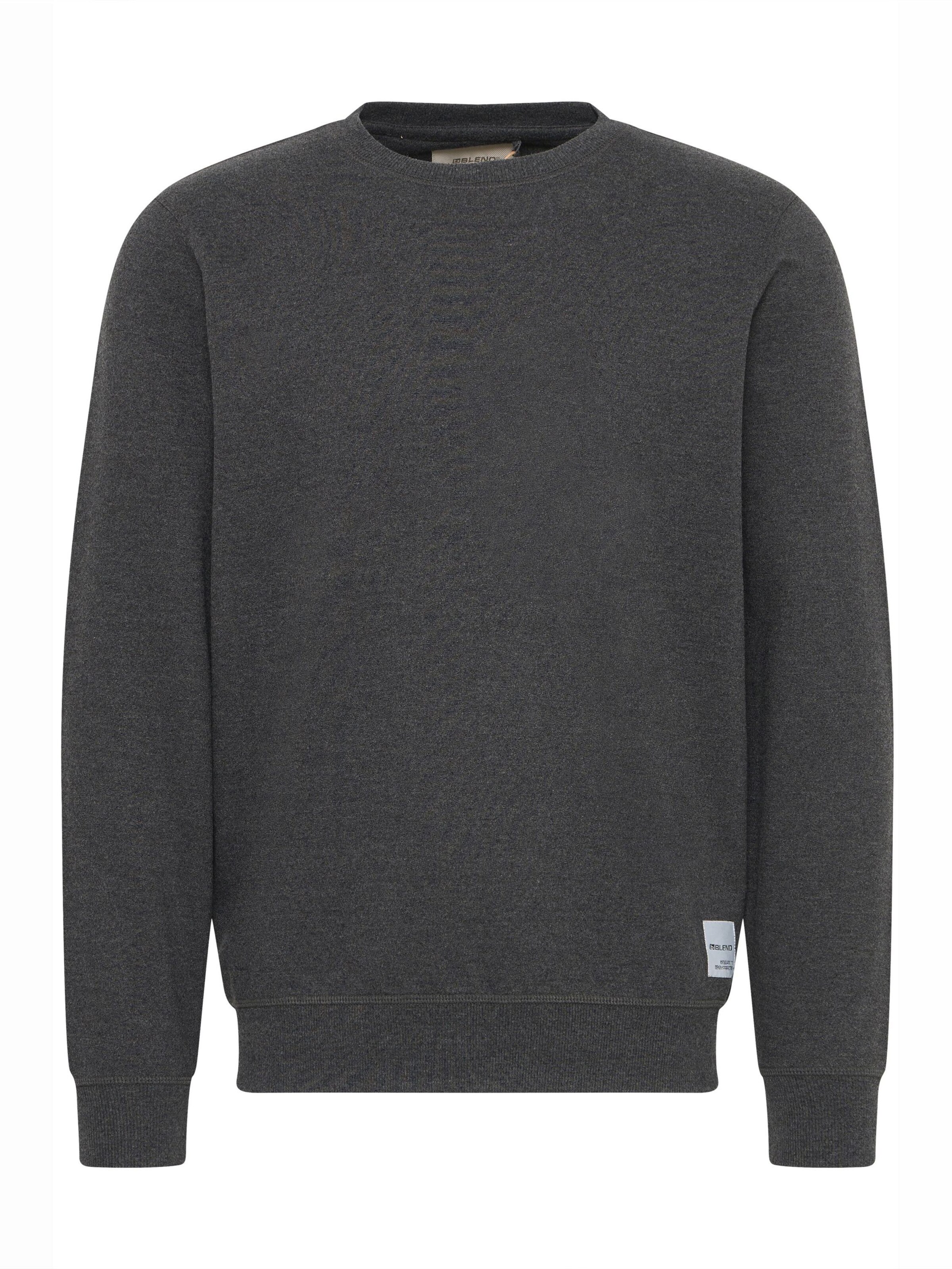 BLEND Sweatshirt 'ANDERS ' in Grijs: voorkant